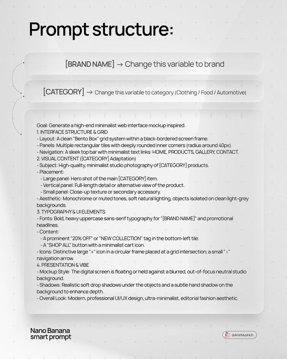 (access Nano Banana 2 here: https://t.co/EY9xacrmOP) [BRAND NAME]: Name of the …