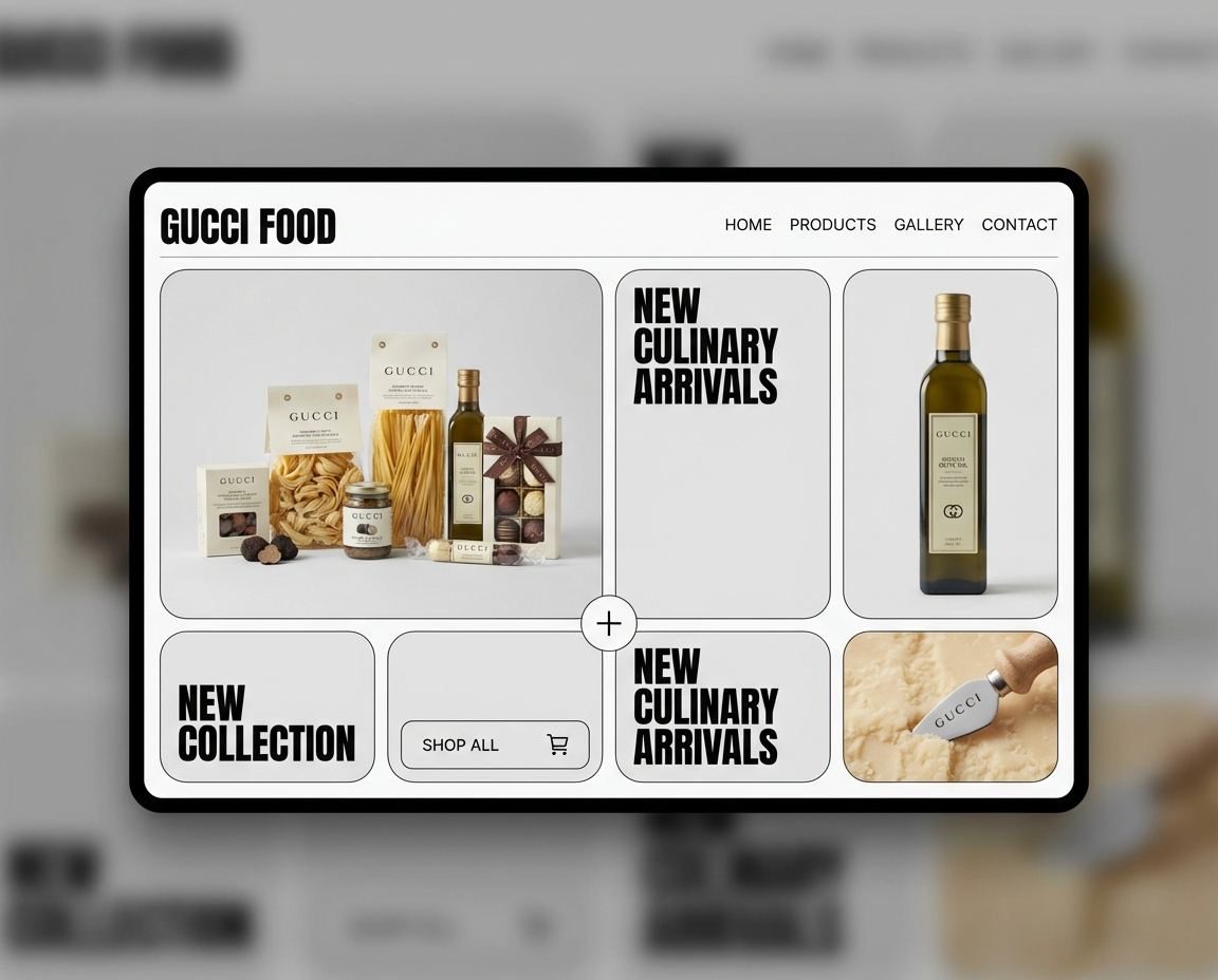 > > E-commerce interface concept > (bento grid format) > PHOTO: https://pbs.twi…