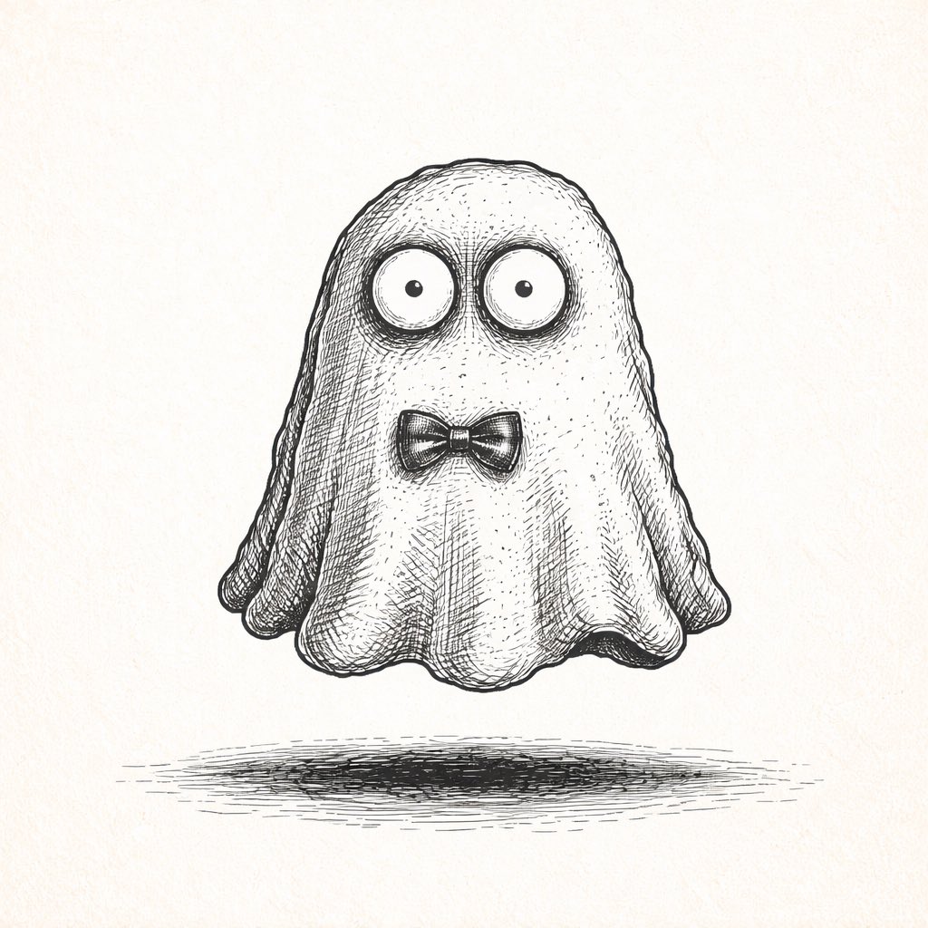 一幅充满奇思妙想、高对比度的黑白钢笔插画，主体为[MAIN SUBJECT, e.g., a fluffy owl / a clunky re…, 图片 3