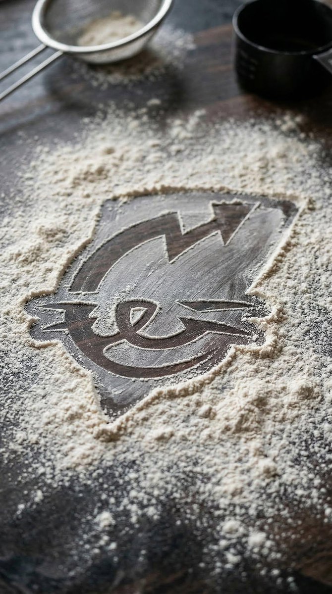 Logo Flour Dust Kitchen Surface, 图片 1