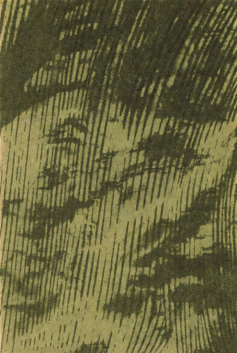 单色橄榄绿背景,复古半调线纹图案,粗细不一的平行线条,1970年代平面设计风格,微妙墨水晕染效果,极简主义复古质感,高品质 #ai #背景 #…, 图片 4