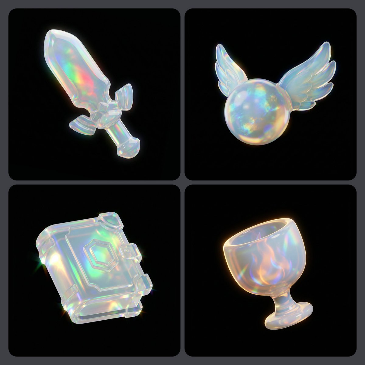 漂浮的 [OBJECT]，Q版（chibi）风格3D图标，简化且可爱的比例，清晰可辨的物体造型，干净的产品轮廓，柔和圆润的几何造型，紧凑形态，…, 图片 1