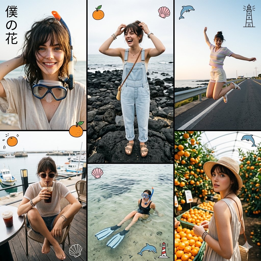 五个不对称编辑画面的拼贴,时尚画报对照表风格,不规则布局,画框尺寸各异,动态杂志构图, 图片 1