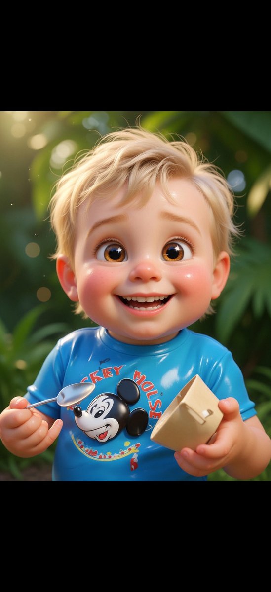 @cb_doge 这个Baby Elon → 皮克斯Q版萌娃的转换简直太炸了!❤️, 图片 1