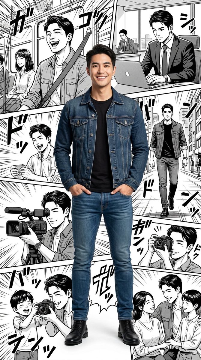 创作一幅编辑级漫画融合作品 —— 现代生活分镜, 图片 1