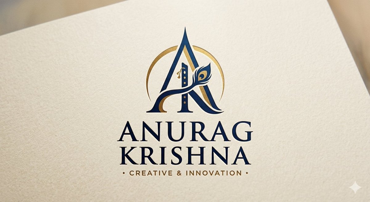 为名字 Anurag Krishna 制作一个 logo。https://t.co/O0qoDBewFo, 图片 1