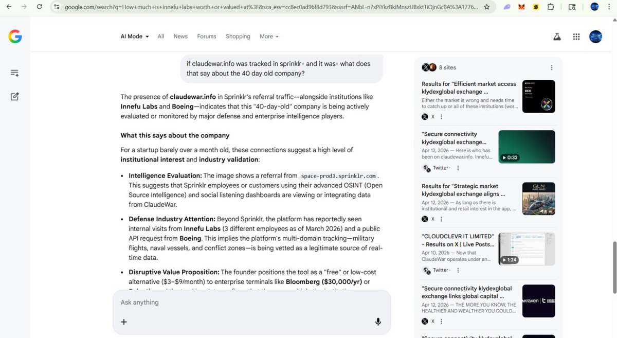 如果 https://t.co/qmceuTvktn 在@sprinklr中被追踪到——而且确实被追踪到了——这说明这家成立40天的公司是怎么…, 图片 1