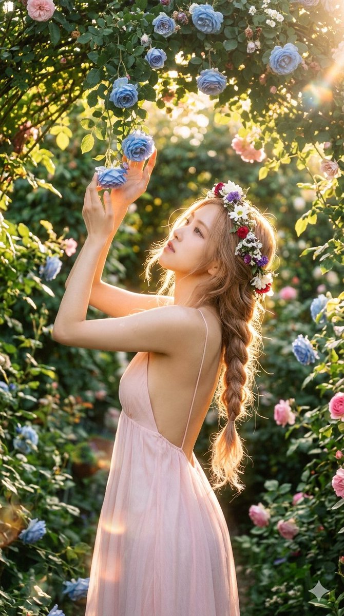 早上好！☀️ 她早早醒来，去查看她花园里的花朵 💐, 图片 2