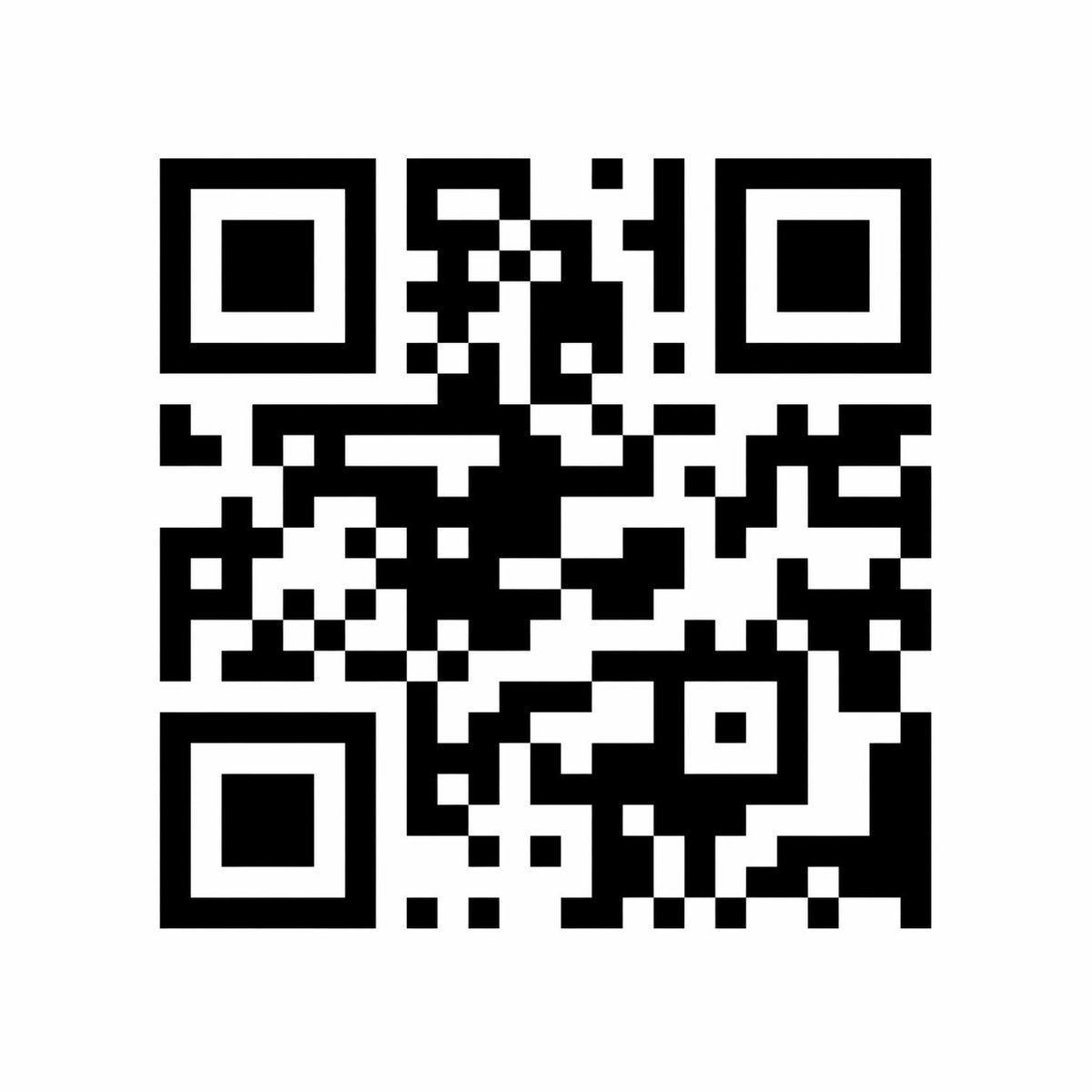 一个高对比度、完全平面、黑白配色的二维码,能够有效扫描出 URL 'wikipedia . org'。二维码必须有效、功能正常,并且在白色背景…, 图片 1