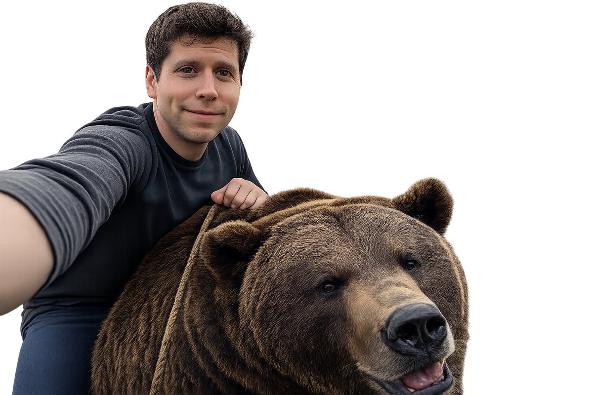 生成图像：山姆·奥特曼(Sam Altman)骑在熊上自拍, 图片 2