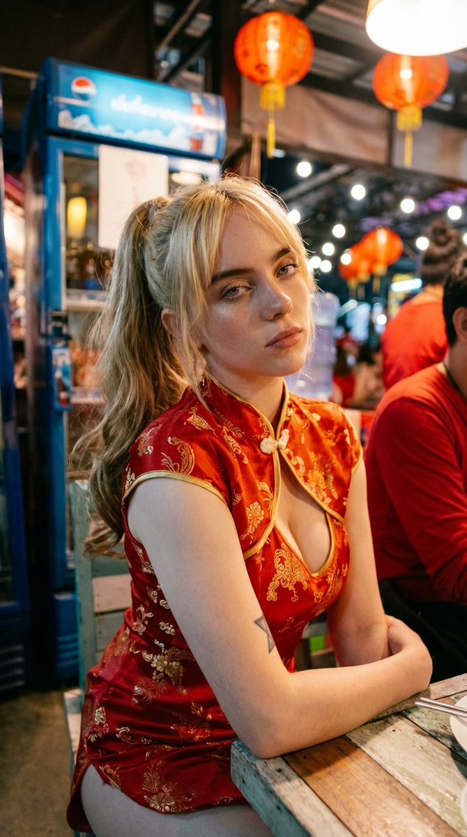 碧梨（Billie Eilish）身着旗袍❤️, 图片 1