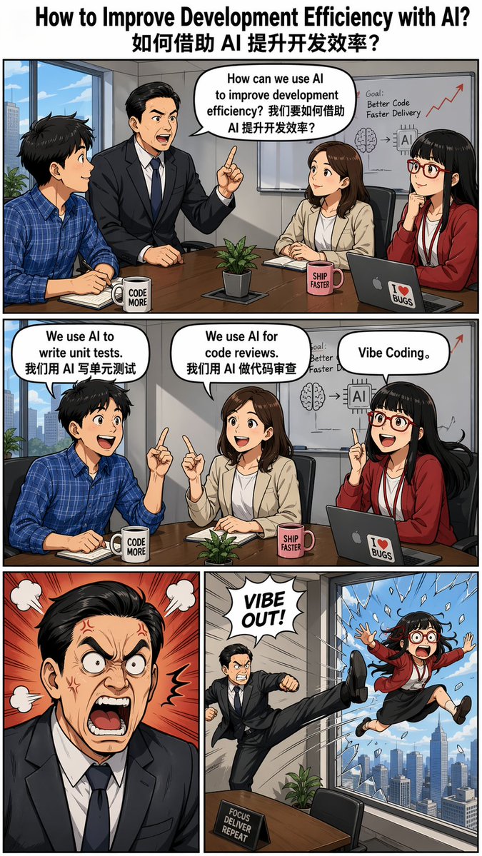 "Out the Window"（扔出窗外）梗式四格漫画, 图片 1