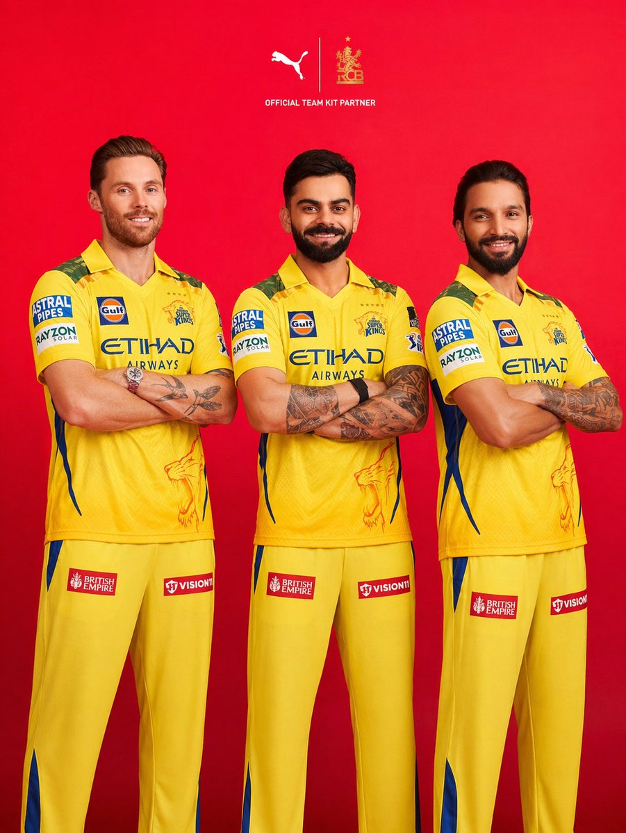 给他们穿上 IPL 2026 CSK 球衣。https://t.co/vHXMPWTIT8, 图片 1