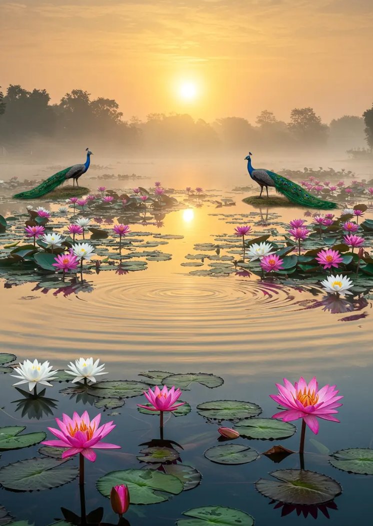 用粉色花朵营造禅意宁静的氛围, 图片 1