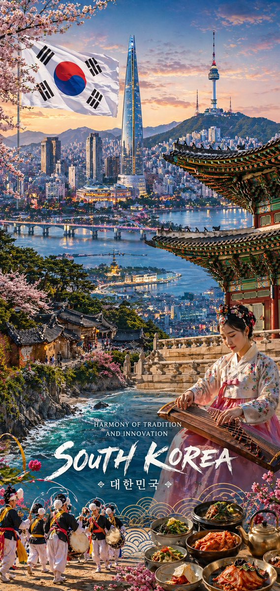 制作一张手机竖屏尺寸的壁纸,主题为( COUNTRY )之美。壁纸中需呈现该国的自然风光、地标建筑、艺术文化以及代表该国特色的图案纹样。每个部…, 图片 2