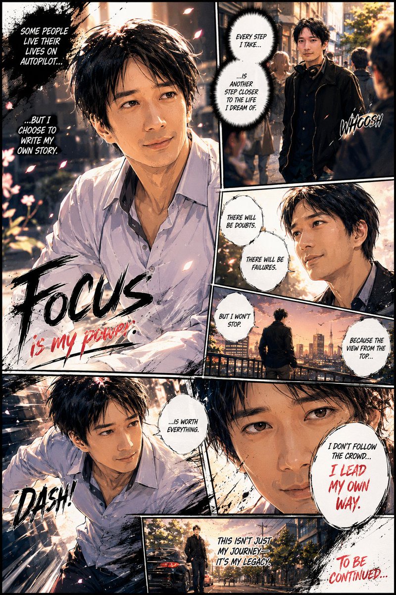 根据参考照片中的人物创作一幅整页彩色漫画插图。使用正宗的漫画页面构图，单页包含5-7个动态连接的分镜格。融入电影级叙事、戏剧性透视、富有表现力…, 图片 1