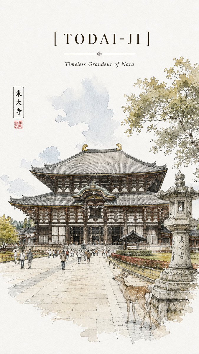 极简主义超高分辨率金阁寺旅行素描海报,绘制于干净的白色速写本纸上,带有细微的纸张纹理质感。风格:精致的钢笔画 + 松散的水彩素描。细腻的黑色墨…, 图片 1