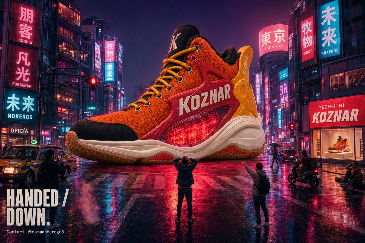 参考图像：使用所提供的 KOZNAR Tech-1 Hi 参考图像,完全复刻该鞋款,不得有任何偏差:光泽 Crayola Red TPU 侧笼…, 图片 1