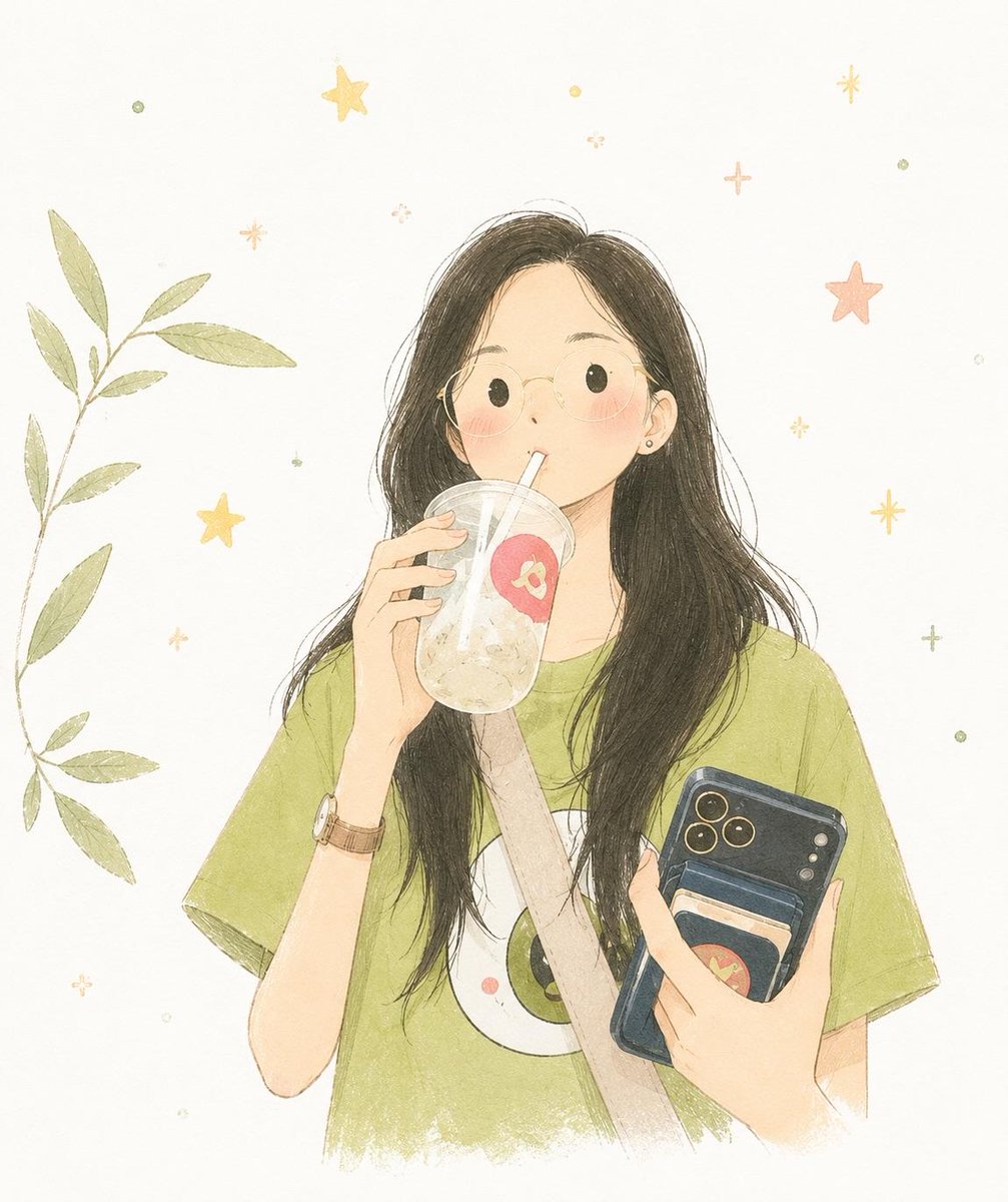 将这张照片转化为一幅细腻极简的手绘儿童插画,呈现柔和、梦幻的童话美学。使用简洁的拉长形状、纤细且略带瑕疵的手绘线条、平涂的柔和粉彩色、最少的细…, 图片 1