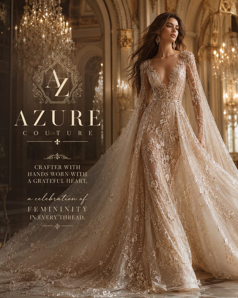 受顶级Vogue、迪奥(Dior)、Sabyasachi、艾莉・萨博(Elie Saab)以及高端平面广告启发的奢华高级定制婚纱时尚大片,核心…, 图片 3