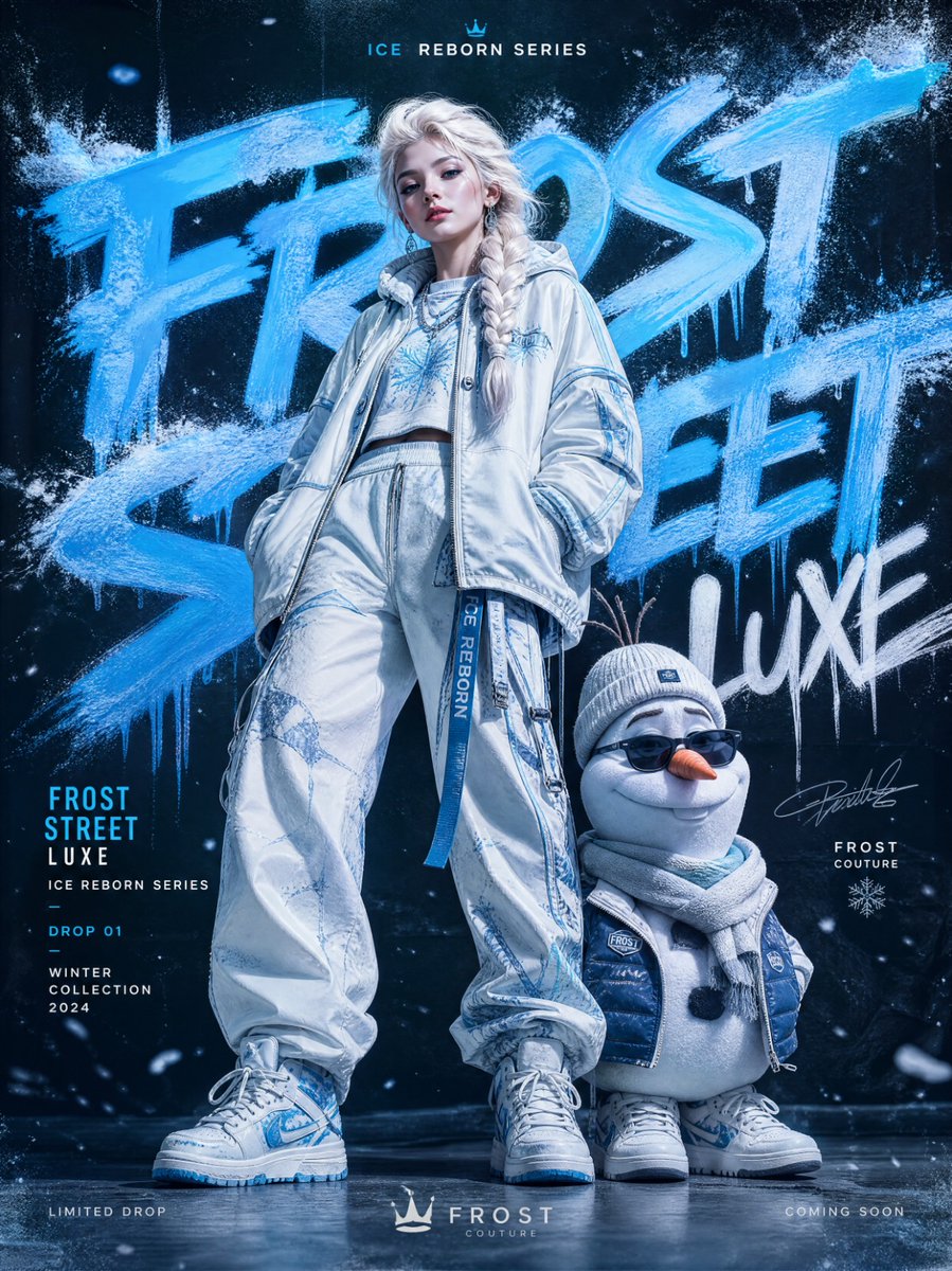 城市涂鸦时尚运动——艾莎与雪宝版, 图片 1