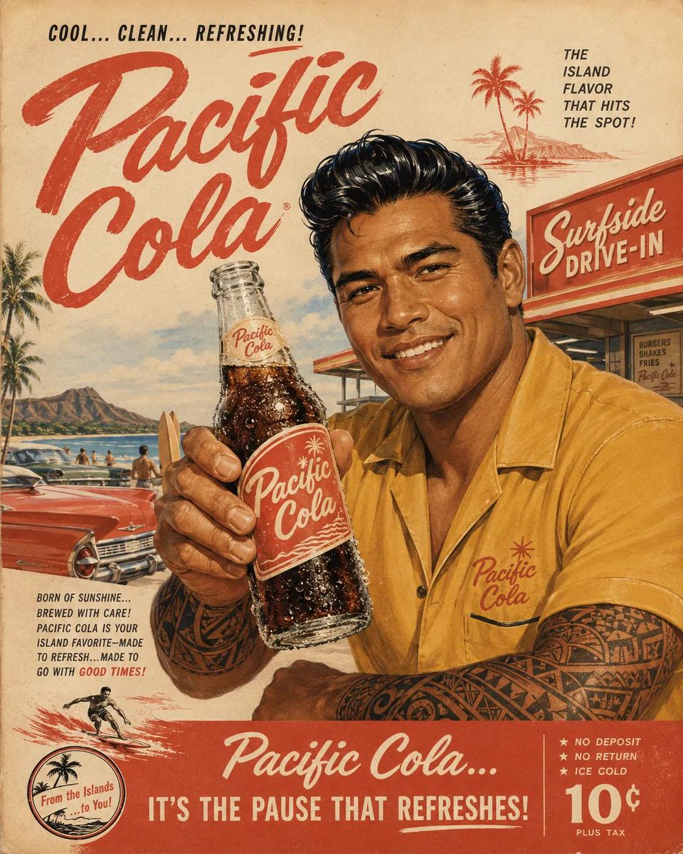 纯正的1960年代美国广告海报，[BREW]品牌，复古中世纪商业插画风格，[PERSON DESCRIPTION]手持一瓶结满冰霜的玻璃瓶[B…, 图片 2