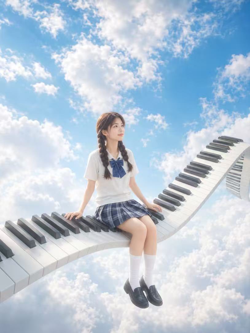 梦幻天空钢琴肖像, 图片 1