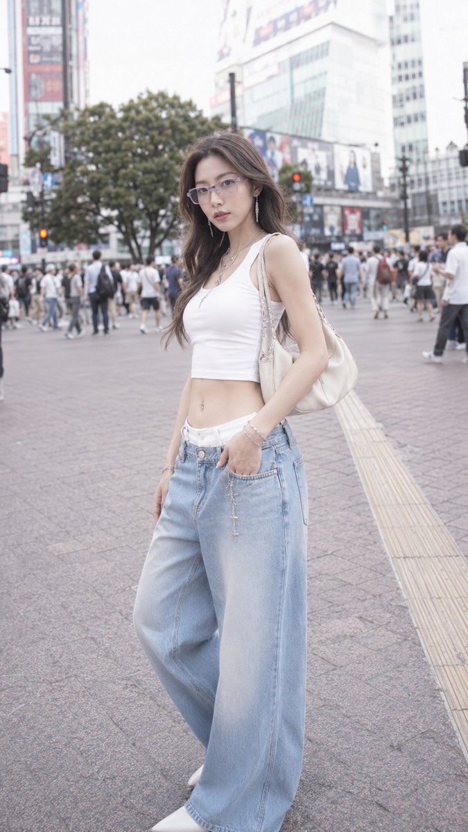 图片中是一位诱人而惊艳美丽的20岁日本或韩国女性,身材高挑纤细,拥有时尚模特般的长腿,线条纤细优雅,四肢修长比例匀称,运动感与女性气质兼具的精…, 图片 2