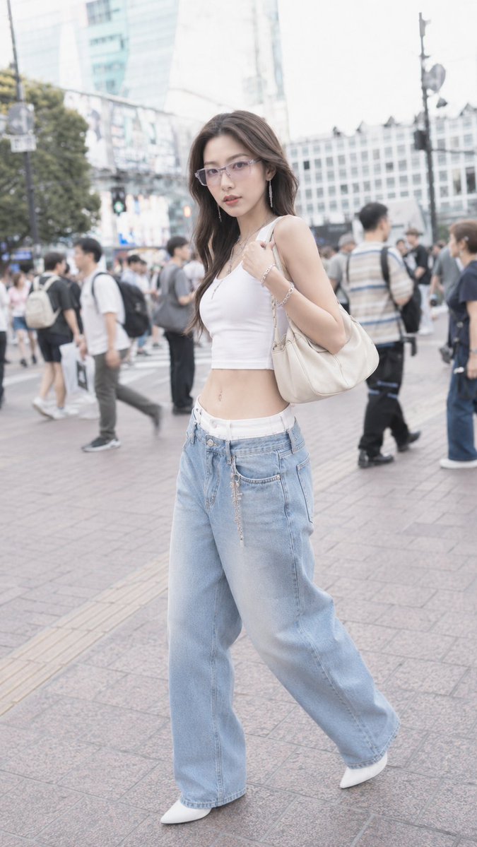 图片中是一位诱人而惊艳美丽的20岁日本或韩国女性,身材高挑纤细,拥有时尚模特般的长腿,线条纤细优雅,四肢修长比例匀称,运动感与女性气质兼具的精…, 图片 3