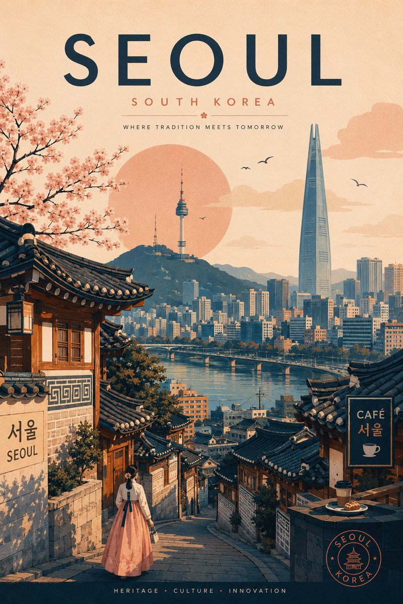 创作一张现代风格的AI生成旅行海报,灵感来自Etsy上Wild Fever Studio的美学风格,以(CITY)作为核心主题。将这座城市的本…, 图片 2
