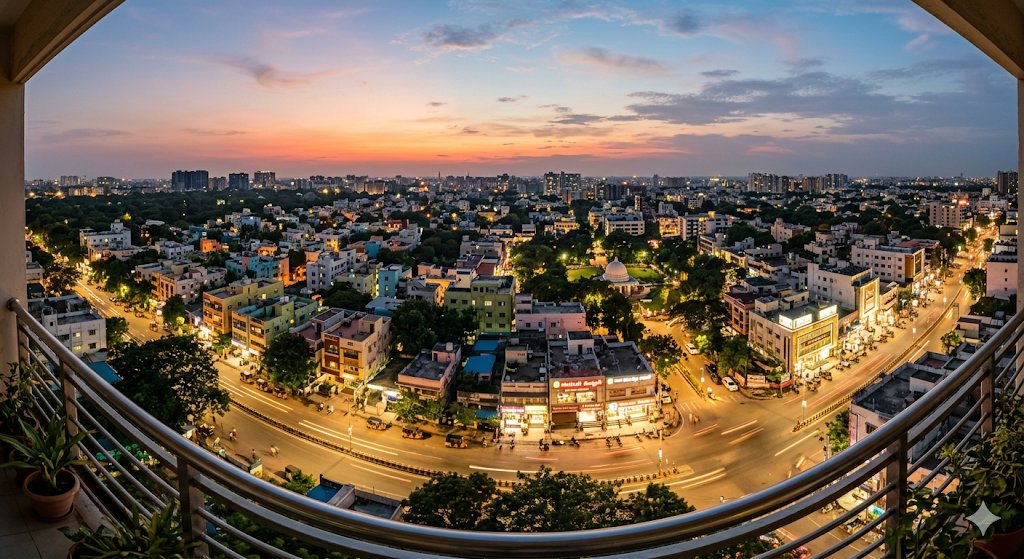 “我只想拍一张T Nagar(T·纳加尔)的漂亮照片,在单张图像中展现T Nagar的景观,不要出现太多的人物或交通。”, 图片 2