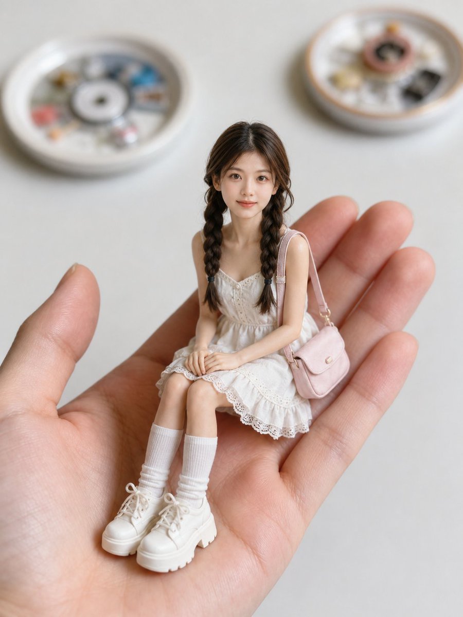 仅将我上传的肖像作为身份参考：保留我真实的面部特征、脸型、发型、发量、发色和整体气质。不要复制我肖像中的服装、背景或光线。创建一个高度细致的微…, 图片 1