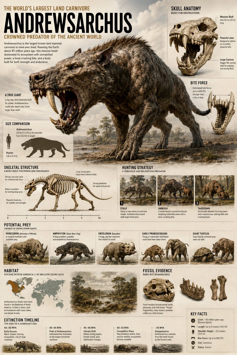 5⃣. 🐻🐺🐗 安氏兽（Andrewsarchus）, 图片 1