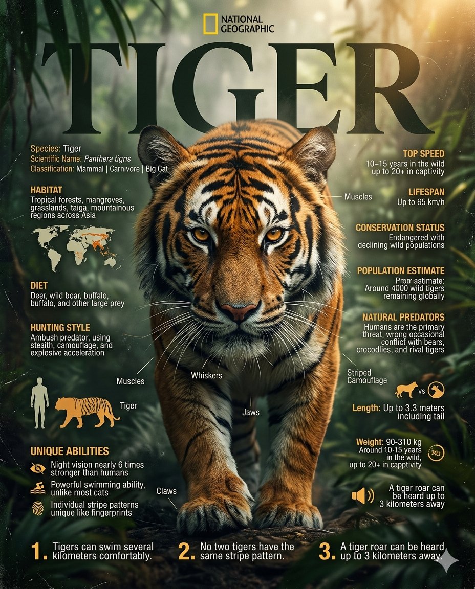 GPT Image 2 动物信息图海报 🐾✨, 图片 3
