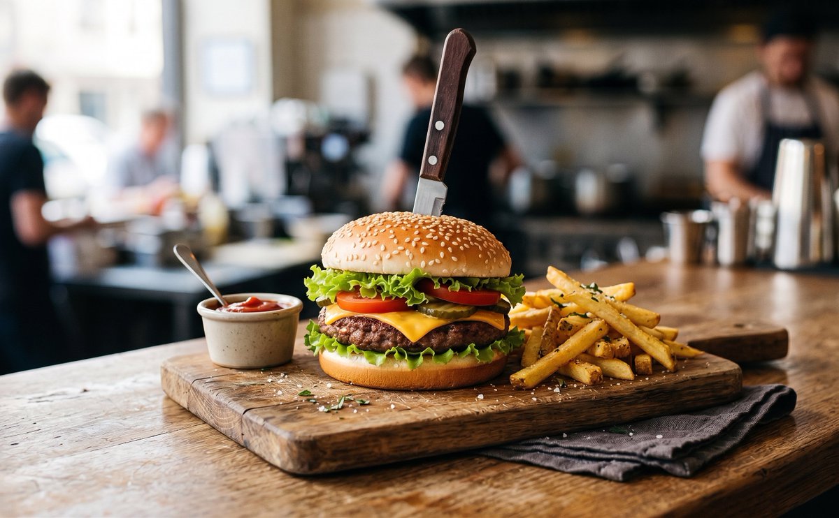 开场就是这样,我要用 authentic burger 来反击——使用 Leica M11 搭配 50mm f/1.4 Summilux 镜头…, 图片 1