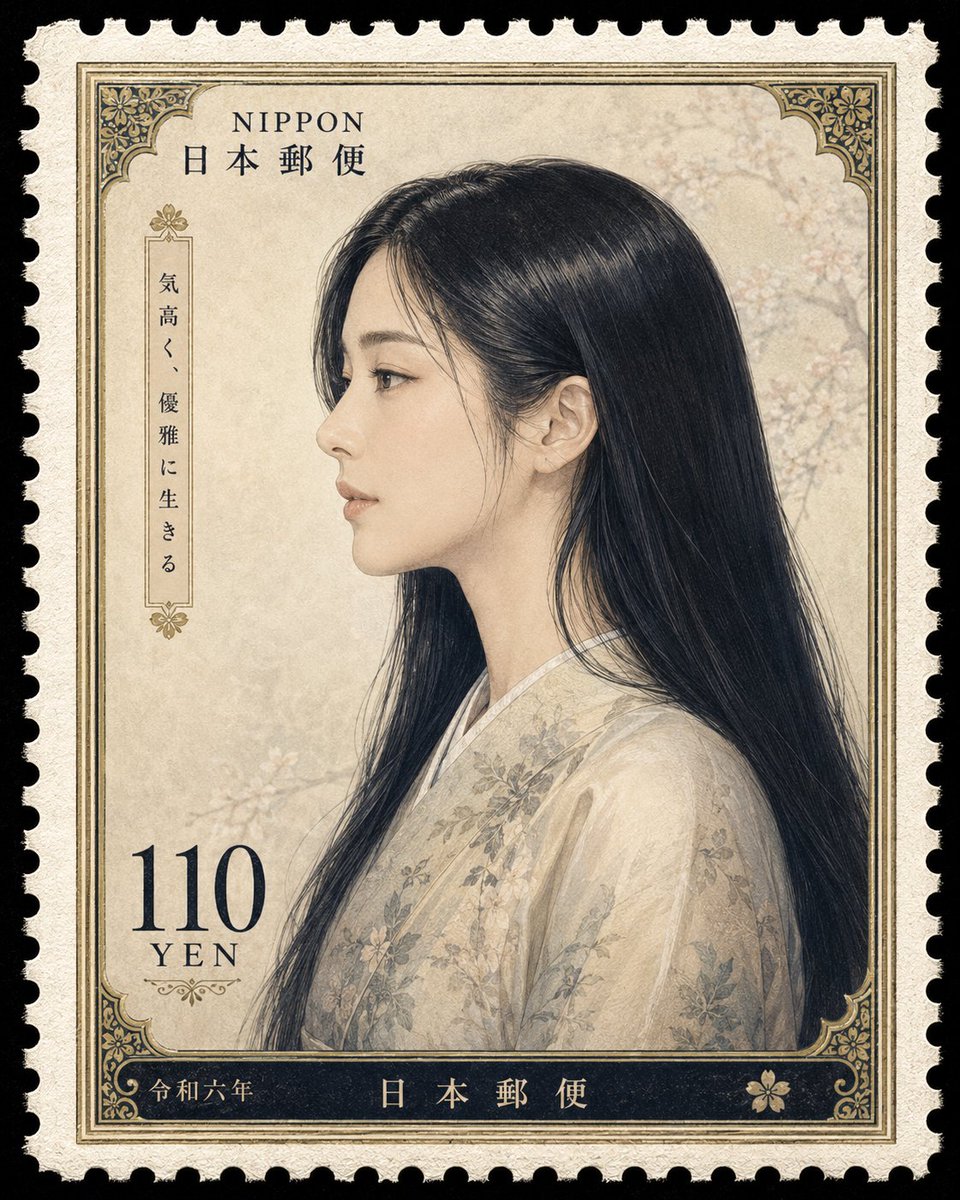虚构的日本邮票。, 图片 1