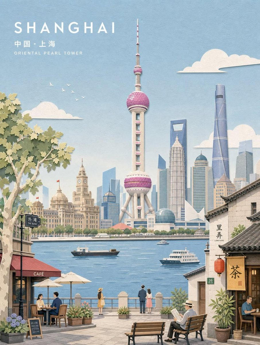 创作一幅精致的宽幅风景插画，描绘 [CITY/SUBJECT]，自然地将 [ICONIC LANDMARK] 作为主要的可识别视觉焦点融入画面。, 图片 2