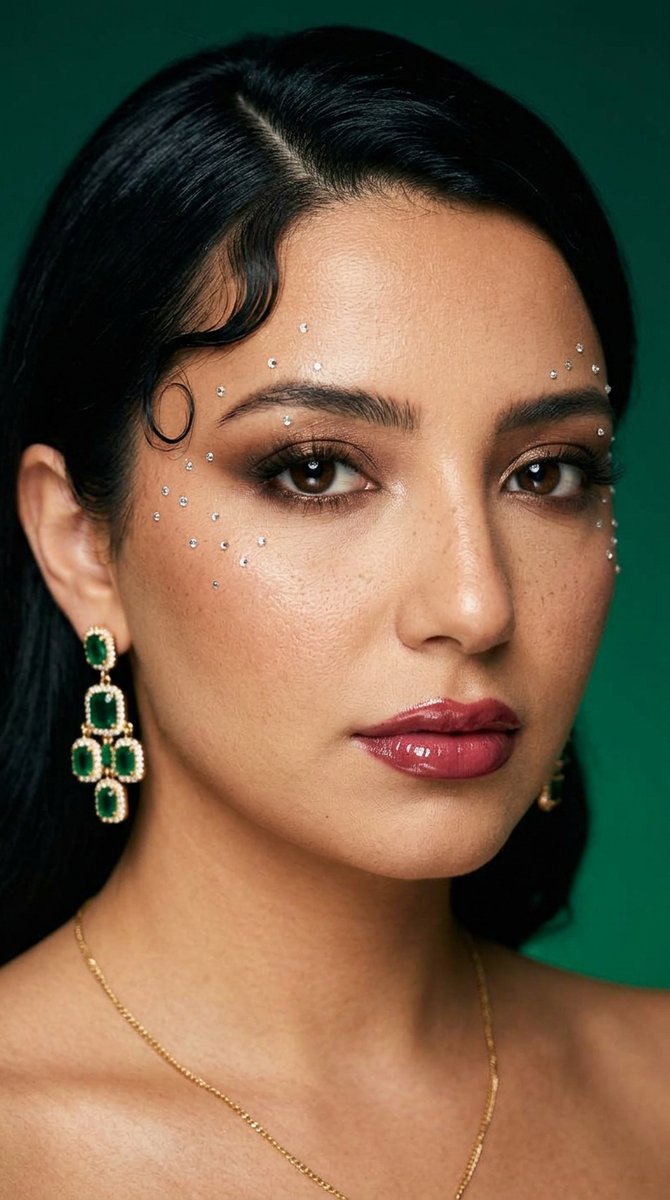 "identity": "same woman in every frame: late 20s, warm olive-tan skin, …, 图片 1
