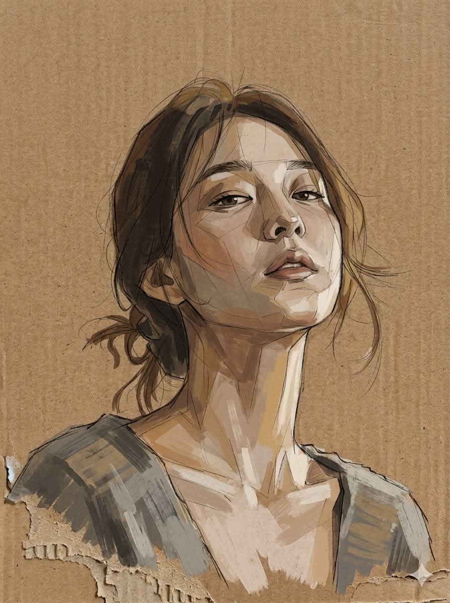 硬纸板绘画, 图片 1