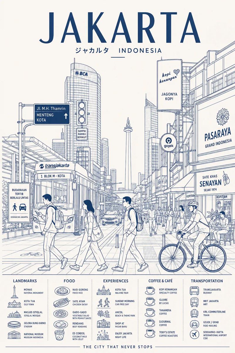 创建一张超高分辨率的极简线条艺术旅行海报，主题为 [DESTINATION]，将这座城市描绘为时尚的日常都市场景，而非游客明信片。, 图片 3