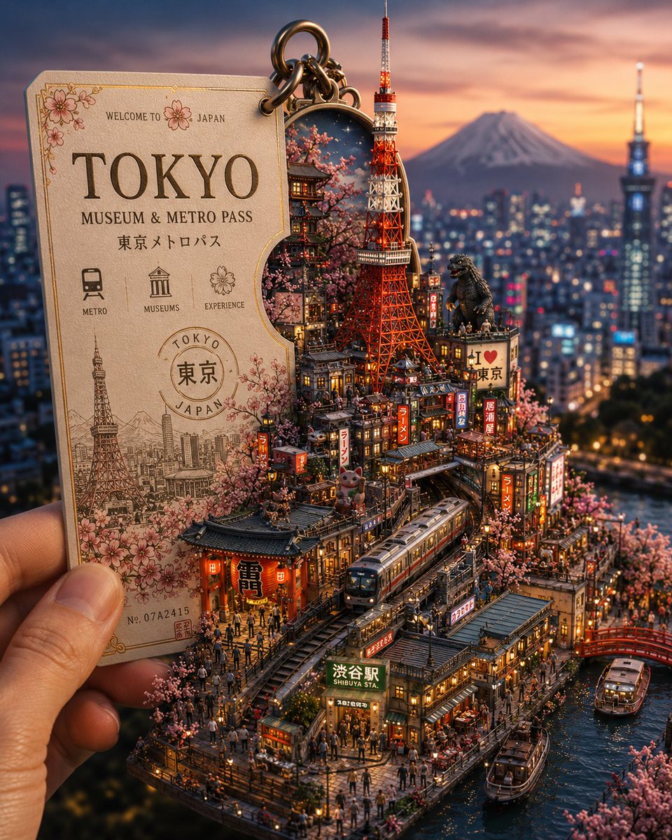 设计一张高端典藏旅行卡视觉海报，纵向 4:5 构图，主题围绕 [CITY]（城市）与 [COUNTRY]（国家）。画面中一只手握着一张做工精美…, 图片 4