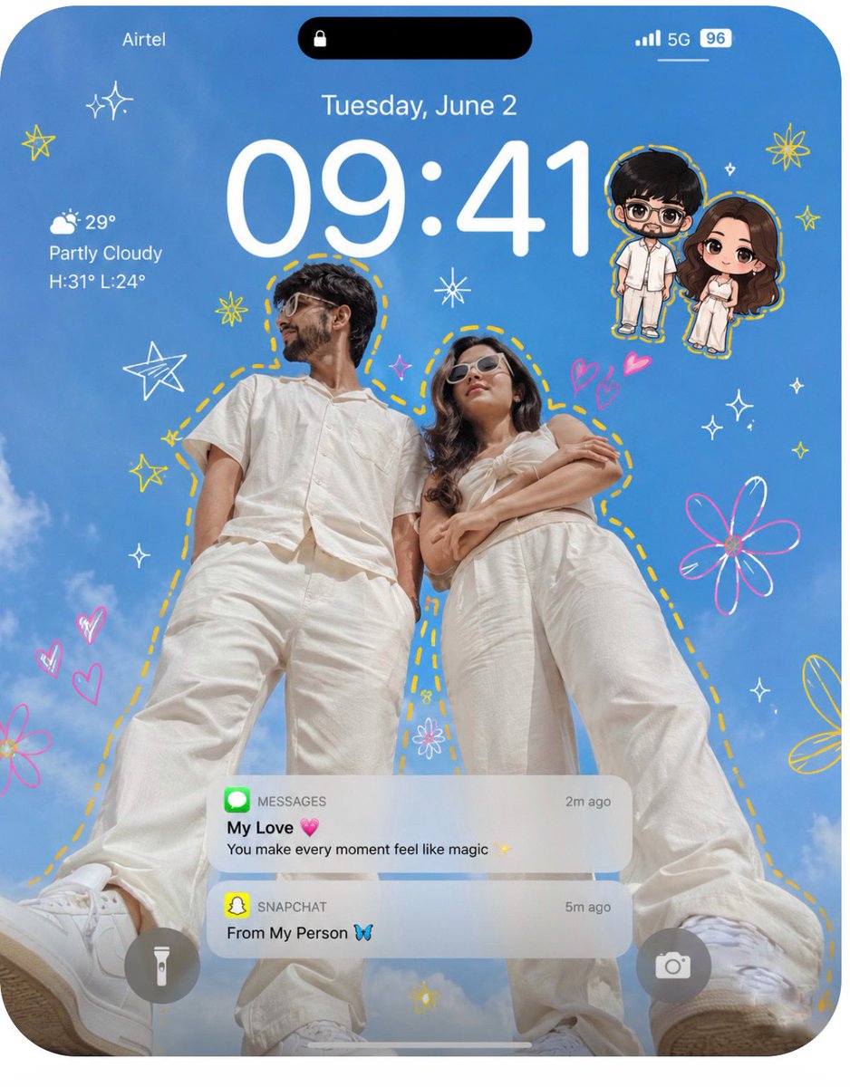 创建一个超逼真的 iPhone 锁屏壁纸。, 图片 1