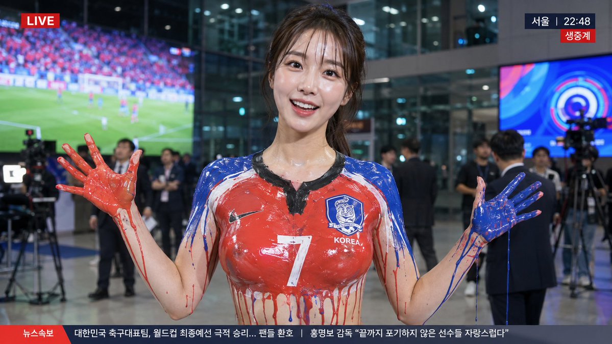 韩国美女采访瞬间。, 图片 1