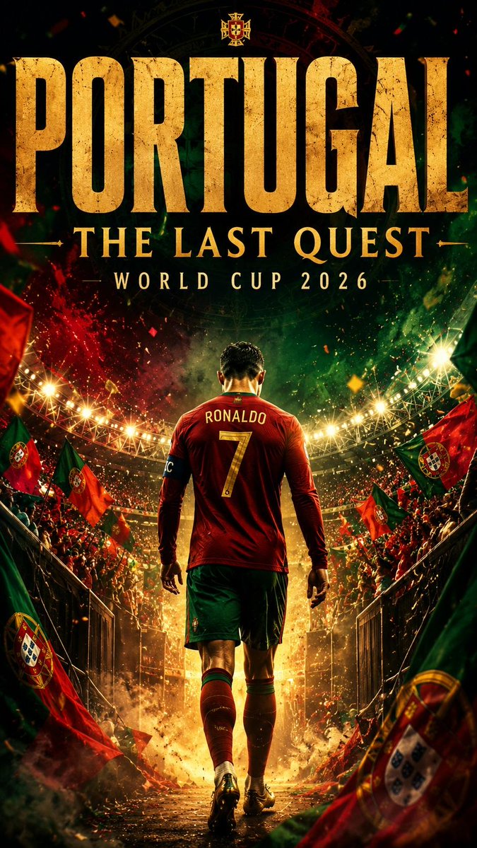 史诗级 2026 国际足联世界杯 电影海报,传奇足球偶像的背影,独自走向一座巨大灯光球场中央,身穿印有标志性号码的国家队球衣,数千名热情球迷挥…, 图片 1