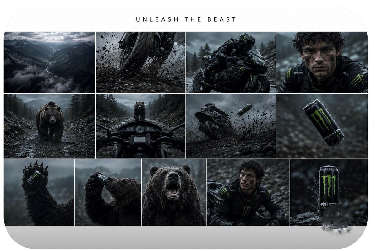### Seedance 2.0 — 15秒 Monster Energy“UNLEASH THE BEAST”广告, 图片 1