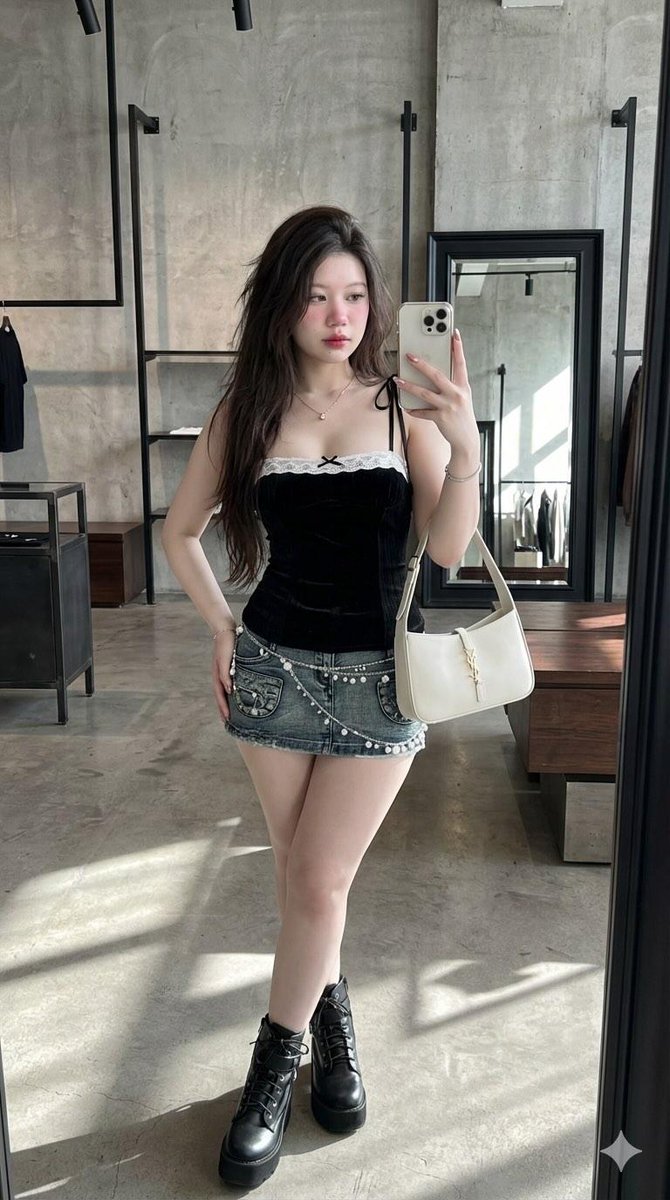 创作一张超写实的8K智能手机照片,画面中是一位看起来自然的亚洲女性(面部特征高度匹配参考图1,脸部100%保留且不做任何更改)。她拥有极其白皙…, 图片 1