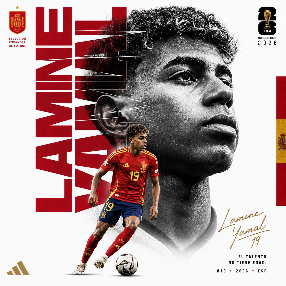 创作一张奢华版 FIFA 世界杯编辑风格海报。纯白背景。不要体育场、不要观众、不要烟雾、不要杂乱背景。极简奢华运动海报。1:1 长宽比。, 图片 2