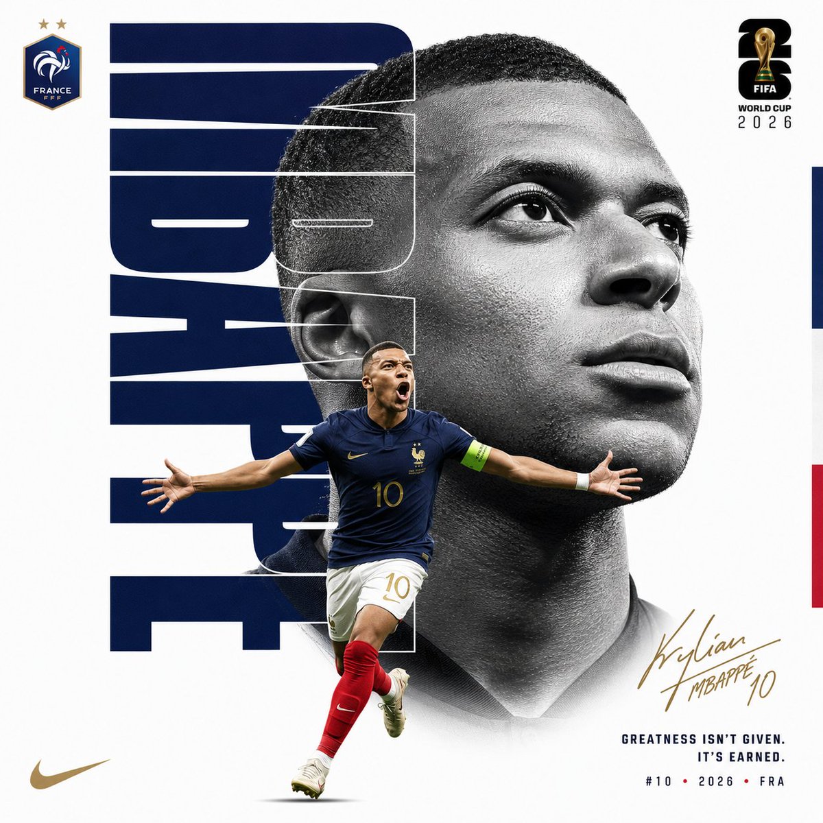 创作一张奢华版 FIFA 世界杯编辑风格海报。纯白背景。不要体育场、不要观众、不要烟雾、不要杂乱背景。极简奢华运动海报。1:1 长宽比。, 图片 4