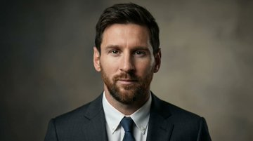 电影感、超写实的公司形象照,参考图片中的同一人。保留完全相同的面部特征、肤色和身份。风格:经典的专业公司肖像。主体穿着剪裁合身的深色西装、挺括…, 图片 1