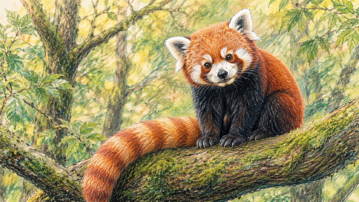 手绘彩色铅笔插画风格的[主题]，分层铅笔质感，可见笔触，色彩鲜艳而柔和的晕染，真实写实的明暗阴影，带纹理的纸张表面，艺术手工质感, 图片 1